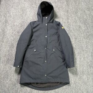 Fjallraven Visby 3 in 1 Jacket Women's Small Gray Full Zip Insulated Parka Hood